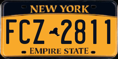 NY license plate FCZ2811
