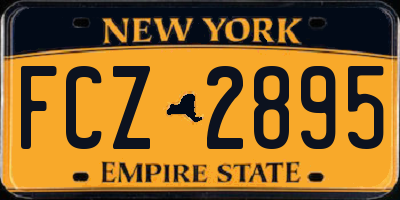 NY license plate FCZ2895