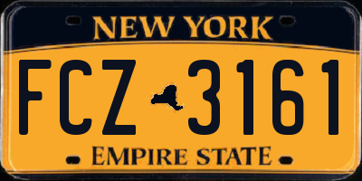 NY license plate FCZ3161