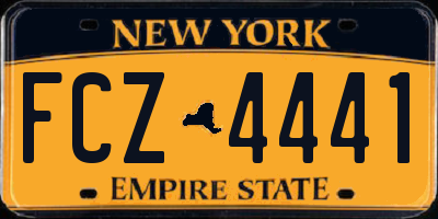 NY license plate FCZ4441