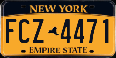 NY license plate FCZ4471