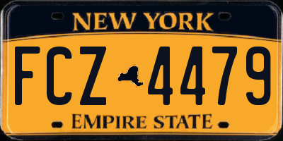 NY license plate FCZ4479