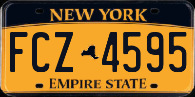 NY license plate FCZ4595