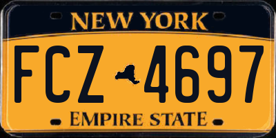 NY license plate FCZ4697