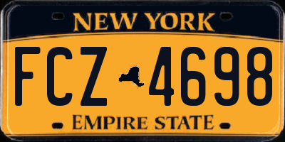 NY license plate FCZ4698