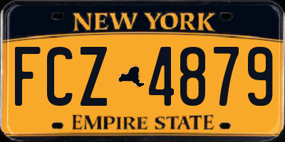 NY license plate FCZ4879
