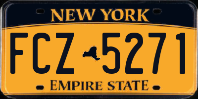 NY license plate FCZ5271