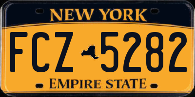 NY license plate FCZ5282