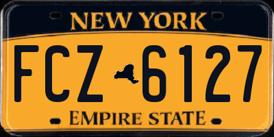 NY license plate FCZ6127