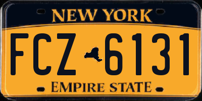 NY license plate FCZ6131