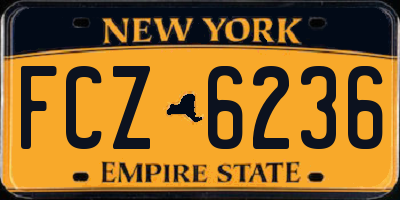 NY license plate FCZ6236