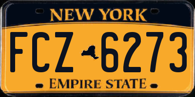 NY license plate FCZ6273