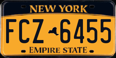 NY license plate FCZ6455