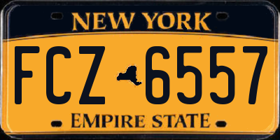 NY license plate FCZ6557