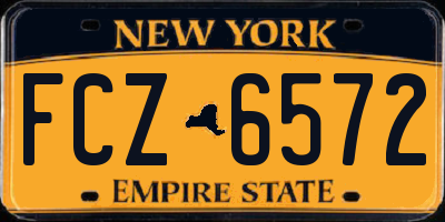 NY license plate FCZ6572