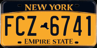 NY license plate FCZ6741