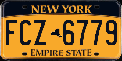 NY license plate FCZ6779