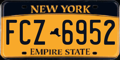 NY license plate FCZ6952
