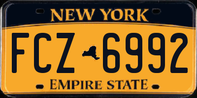 NY license plate FCZ6992