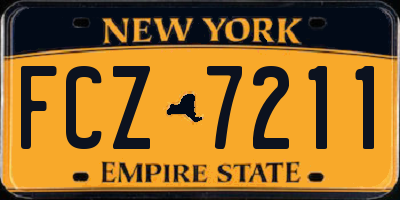 NY license plate FCZ7211