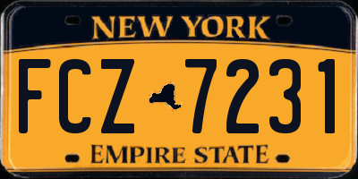 NY license plate FCZ7231