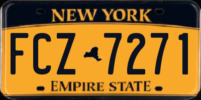 NY license plate FCZ7271