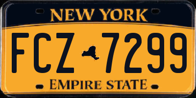 NY license plate FCZ7299