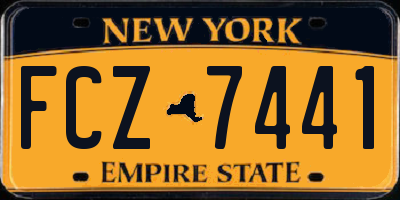 NY license plate FCZ7441