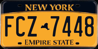 NY license plate FCZ7448