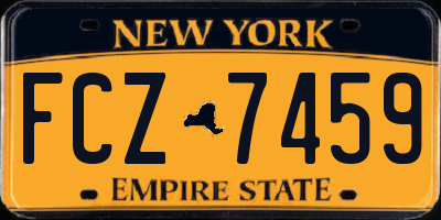 NY license plate FCZ7459