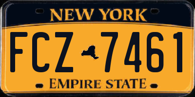 NY license plate FCZ7461