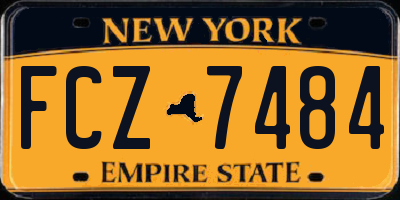 NY license plate FCZ7484