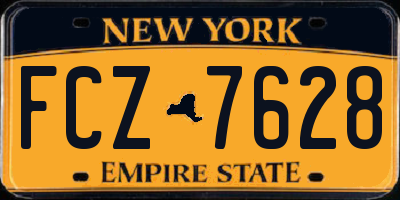 NY license plate FCZ7628