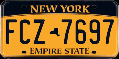 NY license plate FCZ7697