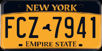 NY license plate FCZ7941