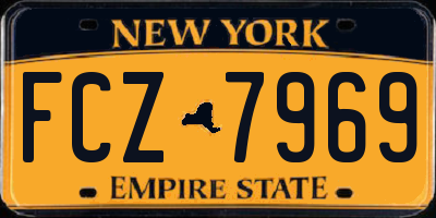 NY license plate FCZ7969