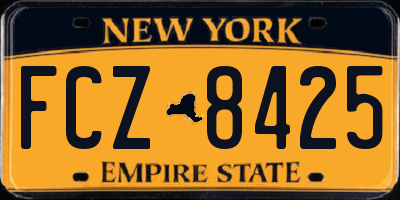 NY license plate FCZ8425
