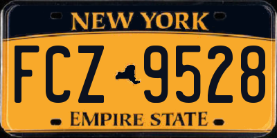 NY license plate FCZ9528