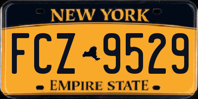 NY license plate FCZ9529
