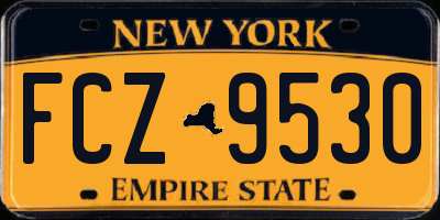 NY license plate FCZ9530