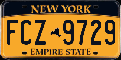 NY license plate FCZ9729