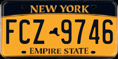 NY license plate FCZ9746