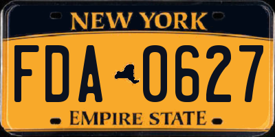 NY license plate FDA0627