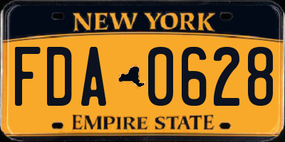 NY license plate FDA0628