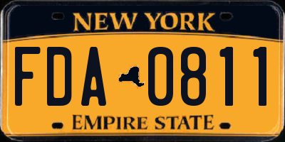 NY license plate FDA0811