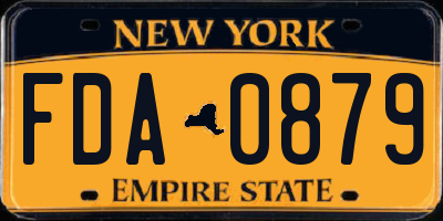 NY license plate FDA0879