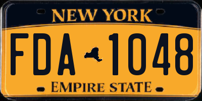 NY license plate FDA1048