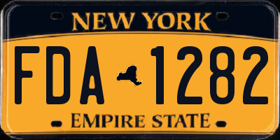 NY license plate FDA1282