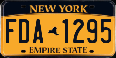 NY license plate FDA1295