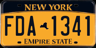 NY license plate FDA1341